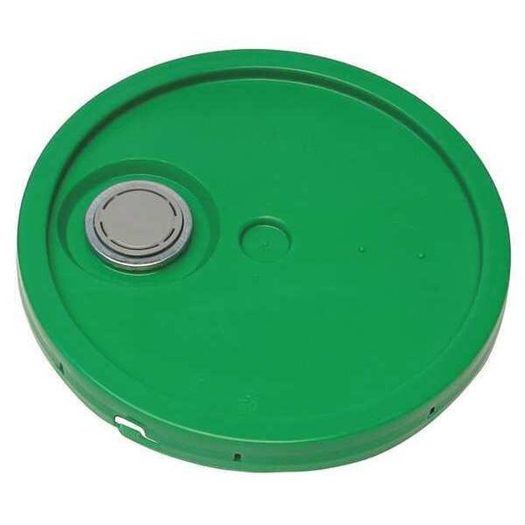Manufacturer Varies Pail Lid, 12.25 in OD, Plastic, Green ROP2100CVRF-TT-GR