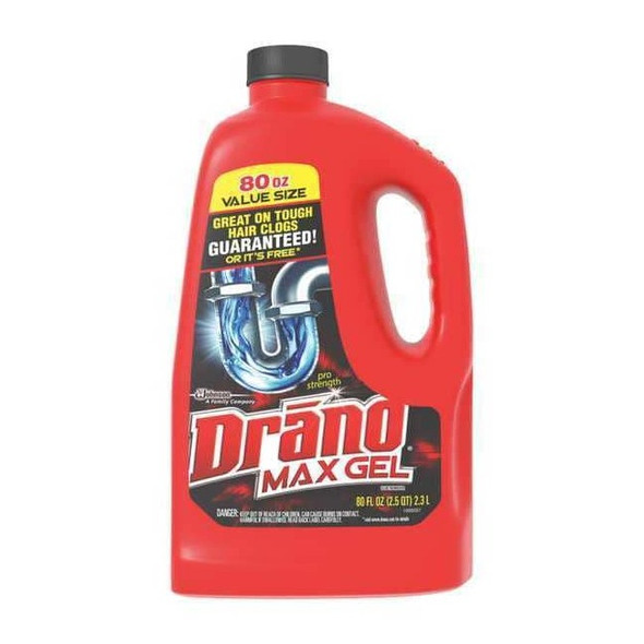 Drano Gel Clog Remover,Jug,80 oz,Gel,PK6 694772