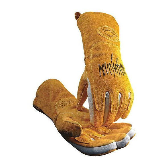 1812 Welding Gloves, Gauntlet Cuff, Wing Thumb, Premium Pigskin, L, 1 PR