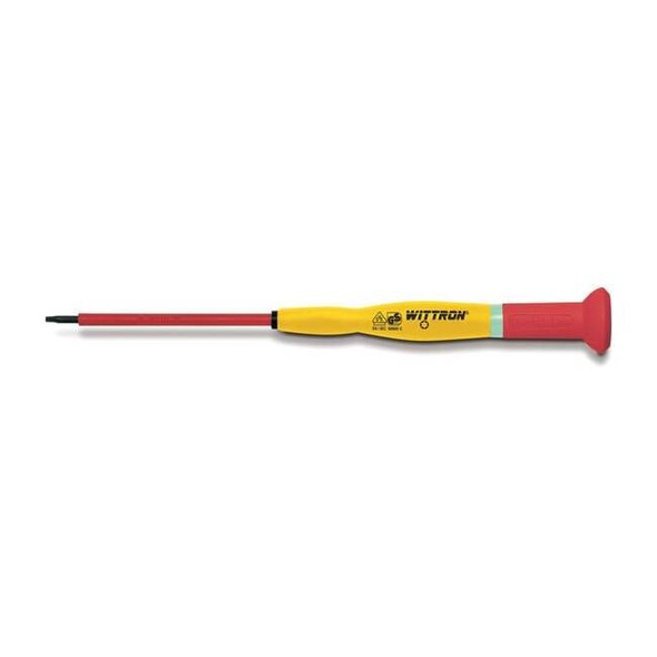Knipex Insulated Precision Slotted Screwdriver 1/8 in Round 9T 89934