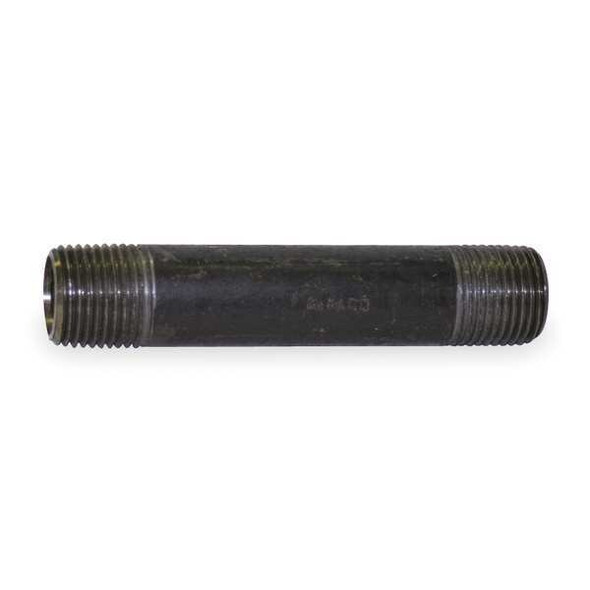 Beck 1" x 8" Black Pipe Nipple Sch 80 0332625805
