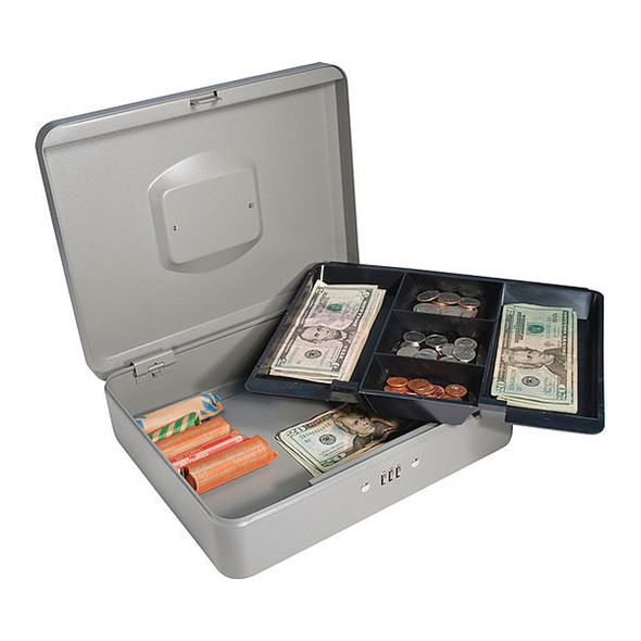 Barska Cash Box,Compartments 6,2-1/4 in. H CB11788