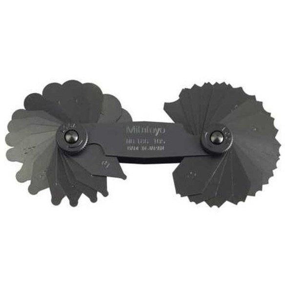 Mitutoyo Radius Gage Set,34 Pairs,1-7mm 186-105