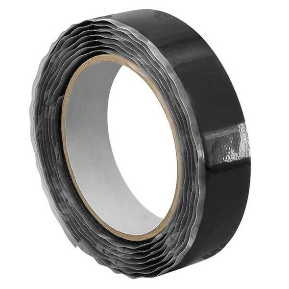 3m Reclosable Fastener, Acrylic Adhesive, 30 ft, 1 in W, Black 1-10-SJ3572