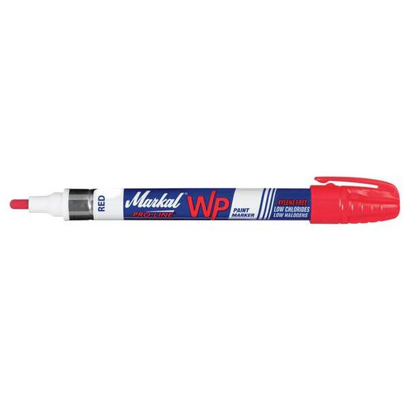 Markal Paint Marker, Medium Tip, Red Color Family, Paint 96932