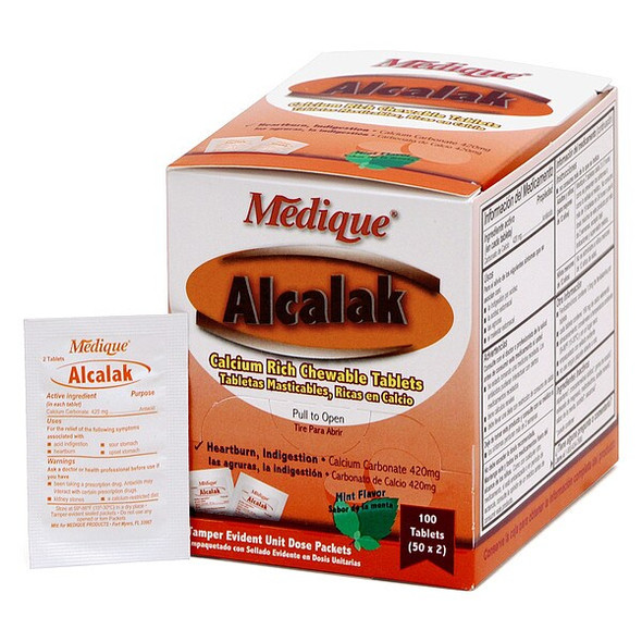 Medique Antacid,Chewable Tablet,420mg,PK50 10133