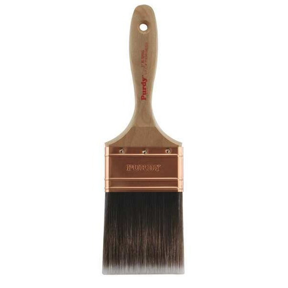 3" Flat Sash Firm, Nylon/Polyester Bristle, Paint Brush, Hardwood Handle