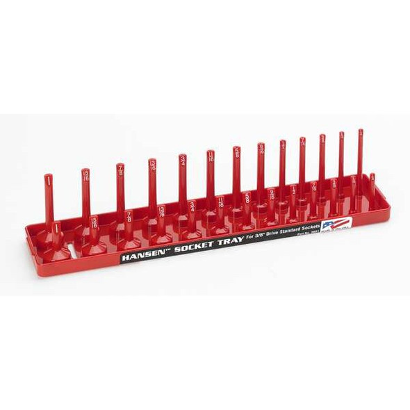 Hansen SocketTray,Red,Plastic,131/4in,1PK 3801