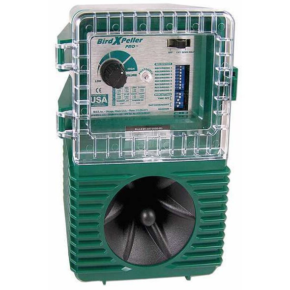 Electronic Bird Repeller, Up to 1 acre, Wall Mounted, Battery Powered