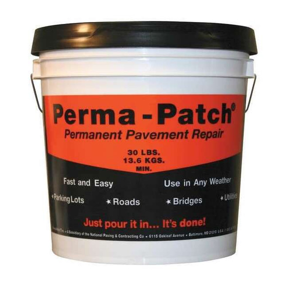 Perma-Patch Cold Patch, Pail, Black, PP-30-CP PP-30-CP