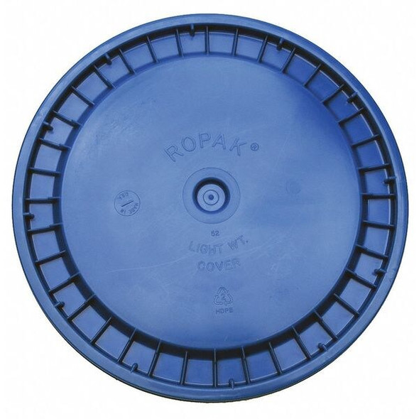 Manufacturer Varies Pail Lid, 12.25 in OD, Plastic, Blue ROP2100CVR-SN-BL