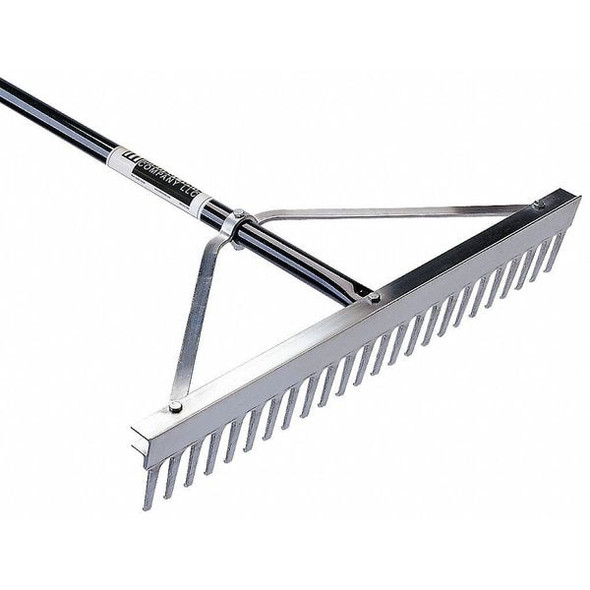 Seymour Midwest 48 in Aluminum Landscape Rake, 48 Tines, 66 in L Aluminum Handle 10048GR