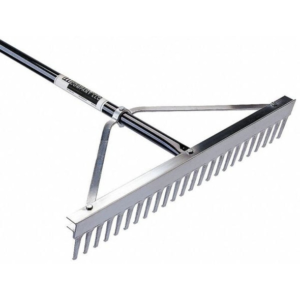 48 in Aluminum Landscape Rake, 48 Tines, 66 in L Aluminum Handle  10048GR