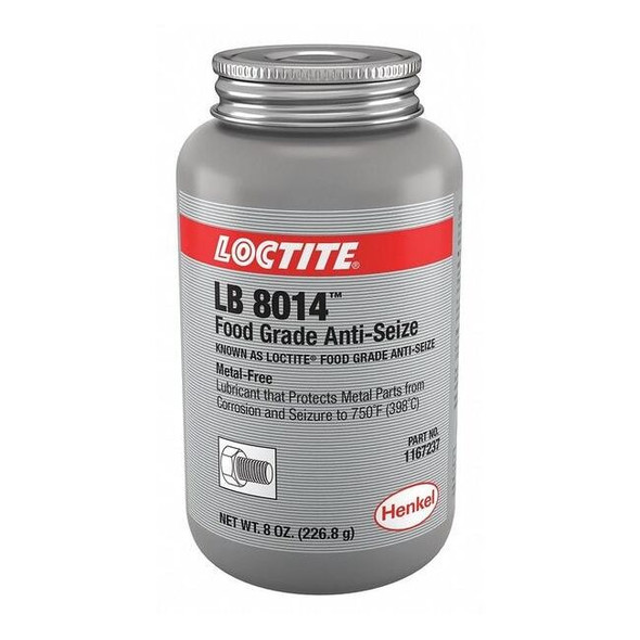 Food Grade Anti-Seize, H1 Food Grade, 8 oz Brush-Top Can, LB 8014