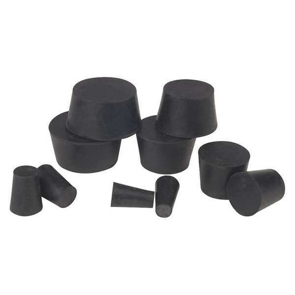 Manufacturer Varies Stopper Assortment,Black,Natural Rubber RSTPK2-2LB