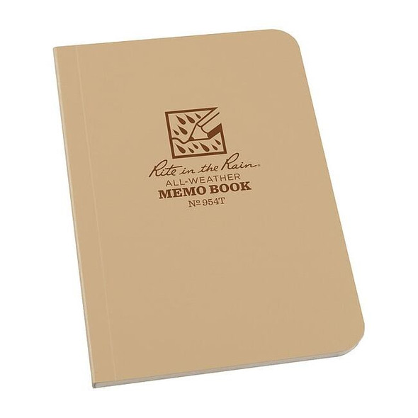 Rite in the Rain All Weather Memo Book,Univ,3-1/2 x 5 in. 954T