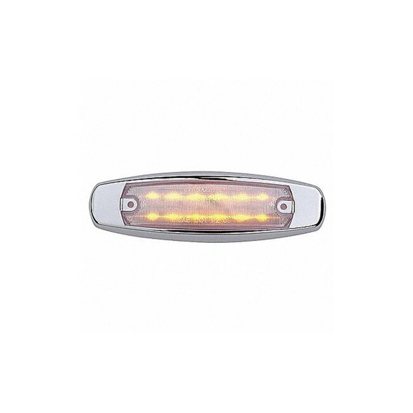 Maxxima Clearance Light, LED, Amber, Oval, 6-1/4 L M20332YCL