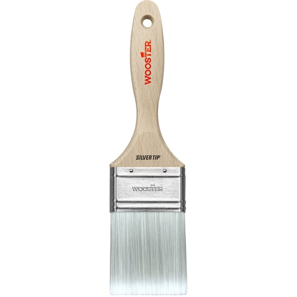 Wooster 2-1/2" Varnish Soft, Silver CT Polyester Bristle, Paint Brush, Wood Handle 5222-2 1/2