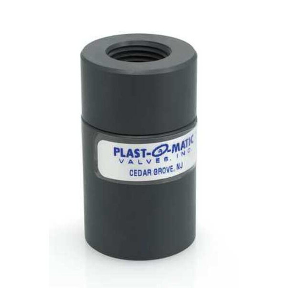 Plast-O-Matic 1/2" FNPT PVC Disc Check Valve CKD050V-PV