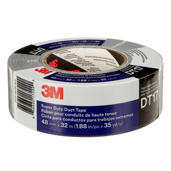 3m Duct Tape, Black, 35 yd L, 1-7/8 in W DT17 3m Duct Tape, Black, 35 yd L, 1-7/8 in W DT17
