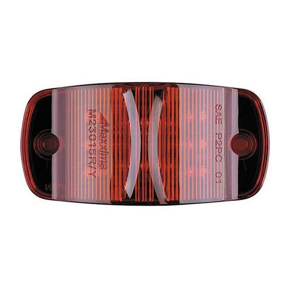 Maxxima Clearance Light, LED, Red, Surface, Oval, 4 L M23015R