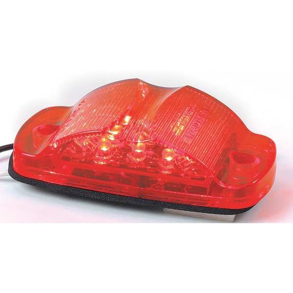 Maxxima Clearance Light, LED, Red, Surface, Oval, 4 L M23015R