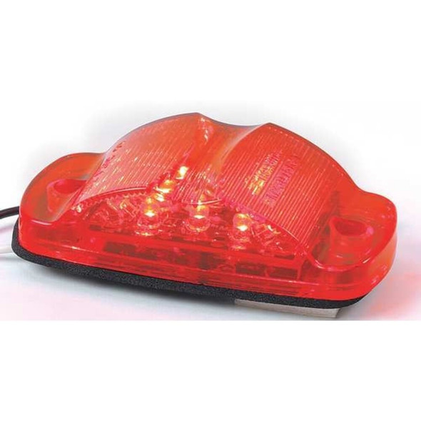 Maxxima Clearance Light, LED, Red, Surface, Oval, 4 L M23015R