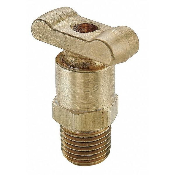 Parker Drain Cock,1/4",Brass,MNPT DC603-4