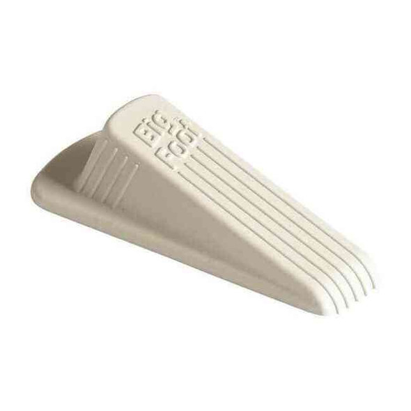 Big Foot Door Wedge, Vulcanized Rubber, Beige, 1-1/4"H x 2"W 913