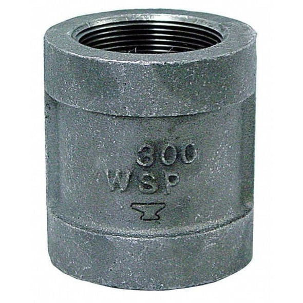Anvil Coupling Coupling, 1-4" Pipe, FNPT, Malleable Iron, Class 300 0310538004