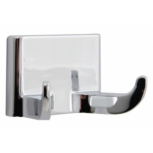 Taymor Bathroom Hook,2 Hook,1-1/2In D,Chrome 01-9402