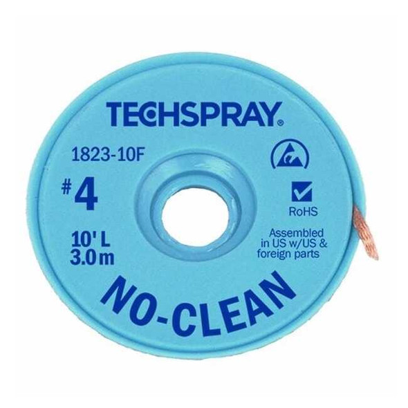 Techspray No-Clean Blue No 4 Braid - AS 1823-10F