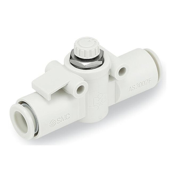 Smc Speed Control Valve,3/8 In,Tube AS3002F-11