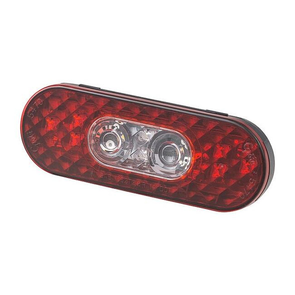 Grote STT LAMP,6",LED,OVAL,W/INT. BACK-UP, AMP 54702