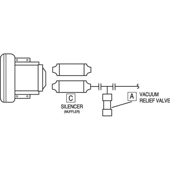 Fuji Electric Blower Relief Valve,Vacuum,85, 2" OD VV7