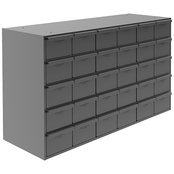 Prime Cold Rolled Steel, Drawer Bin Cabinet, 12 1/4 in D x 21 in H x 33 3/4 in W