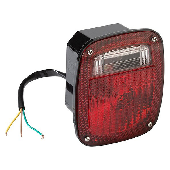 Grote Stop/Turn/Tail Light,Square,Red,5-3/4" L 50972 Grote Stop/Turn/Tail Light,Square,Red,5-3/4" L 50972