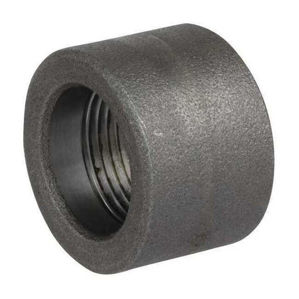 1/4 in FNPT 304 Stainless Steel Half Coupling, Class 3000, 3/4 in OD