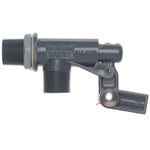 Kerick Float Valve,3/4 In,PVC,Bulkhead Mount PT75SS