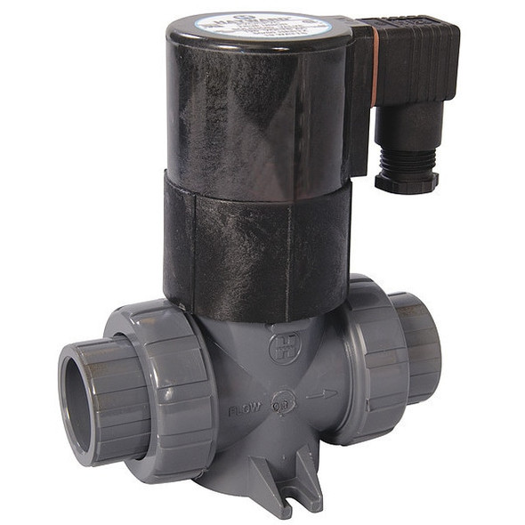 Hayward Flow Control Valve,PVC,2Way/2Position,Normally Closed SV10100STE
