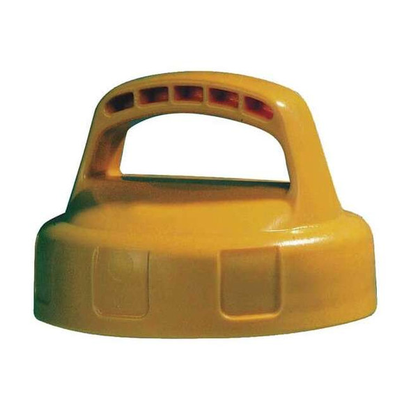 Oil Safe Storage Lid,Yellow,Plastic,4 in H 100109