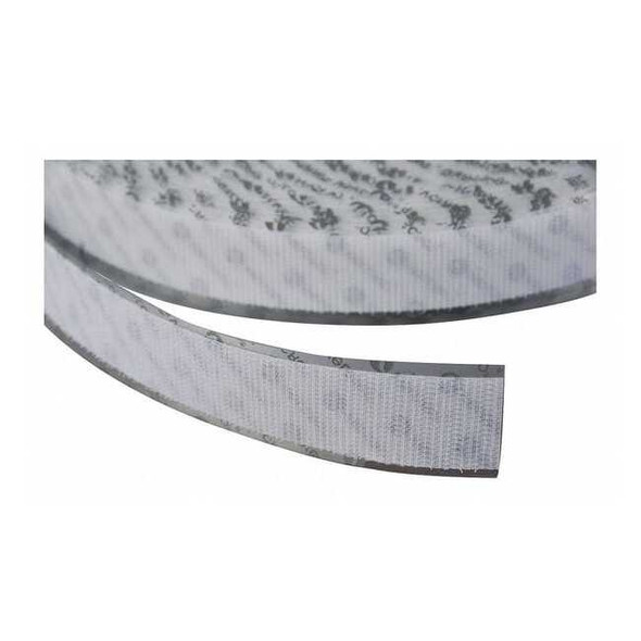 Reclosable Fastener, Acrylic Adhesive, 75 ft, 1-1/2 in W, White