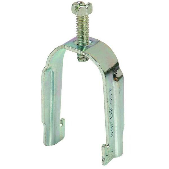 Eaton B-Line Clamp, Conduit; EMT; Strut Use, 1 in, Steel, Galvanized B1516