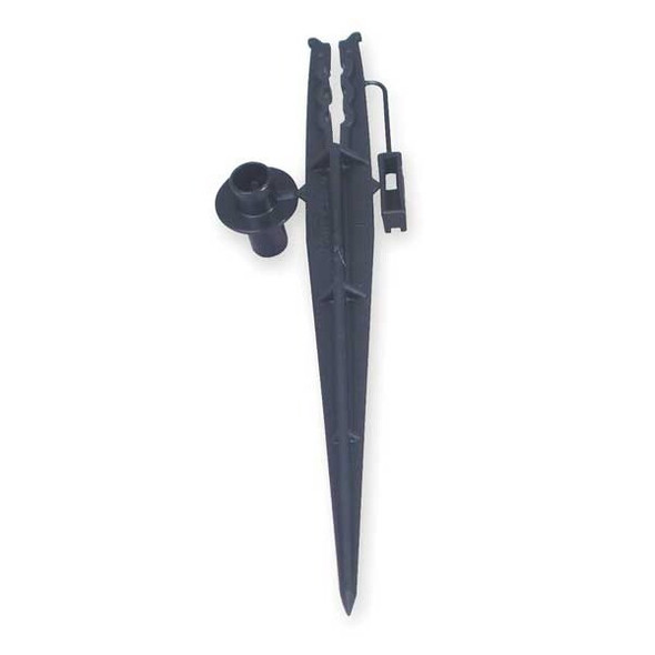 Rain Bird Tubing Stake,1/4 In,Blk,Plstc,PK10 TS25-10PS2