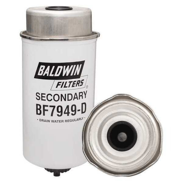Baldwin Filters Fuel Filter, 7 21/32 in Length, 3 1/2 in Outside Dia BF7949-D
