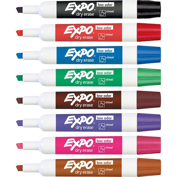 Expo Dry Erase Marker Set,Assorted,Capped,PK8 2198615 Expo Dry Erase Marker Set,Assorted,Capped,PK8 2198615