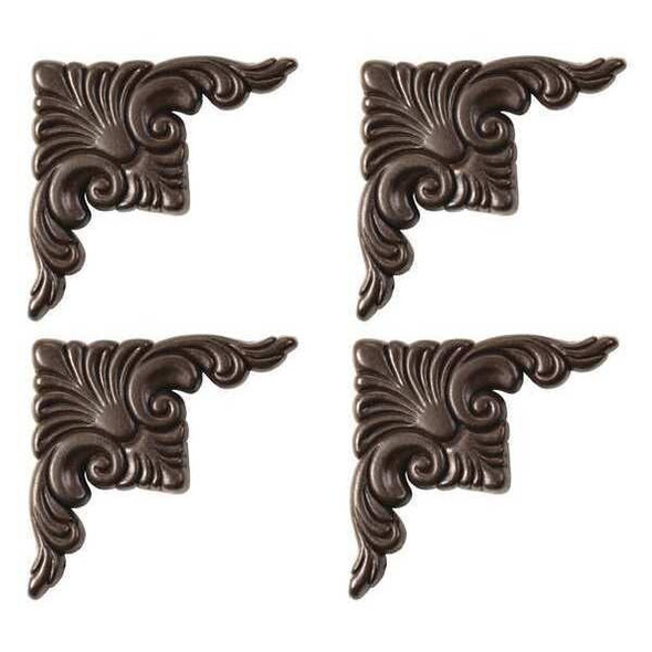 Mirredge Corner Plates,Cherry Walnut,PK4 53504 Mirredge Corner Plates,Cherry Walnut,PK4 53504