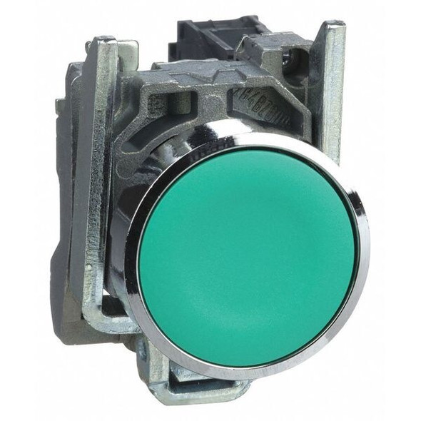 Schneider Electric FlushPushButtonOperator,NonIllum,Grn,1NO XB4BA31