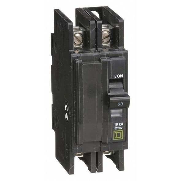 Square D Circuit Breaker,60A,120/240V,2P QOU260
