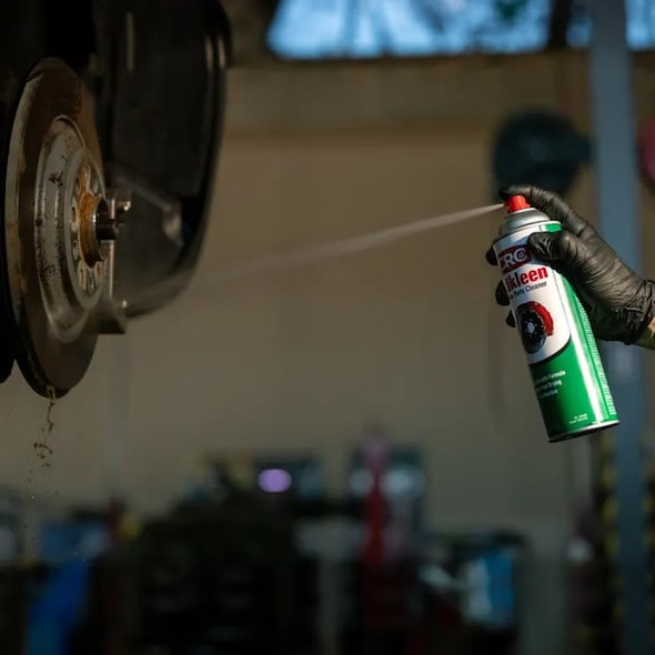 Brake Parts Cleaner, Brakleen, Aerosol Spray Can, 14 oz, Solvent, Non-Chlorinated, Flammable, Clear